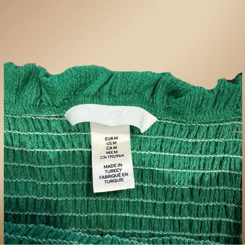 H&M Green Flowy Gress - Picture 3 of 3